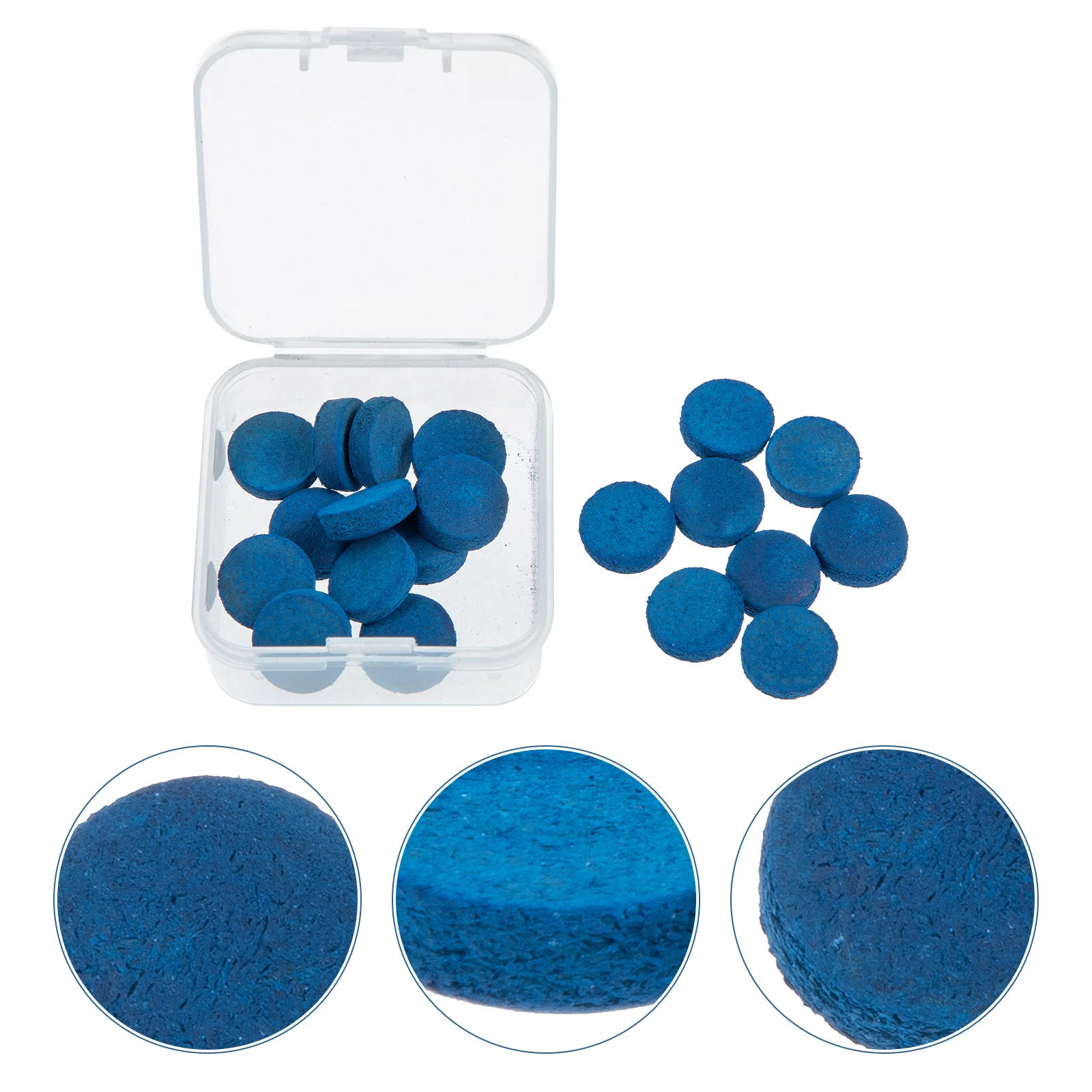 

20Pcs Pool Cue Tips Replacement Professional Billiard Cue Tips Durable Billiard Supplies Replacement Parts