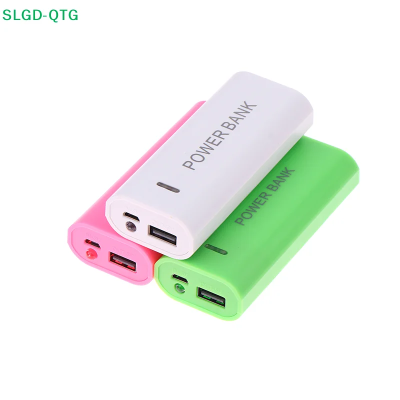 Hot！NEW Portable Power Bank Case DIY 2Cell 18650 Battery Box For Smart Phone Charge 5V 1A For 18650 Battery With Indicator Light