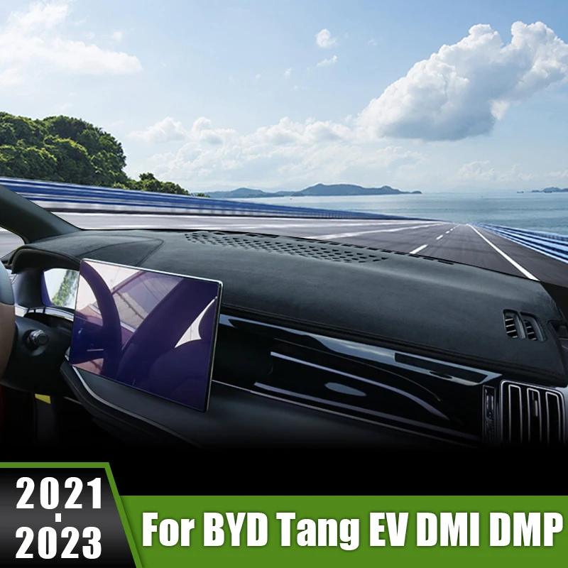 

For BYD Tang DM-i EV 2021 2022 2023 Car Dashboard Cover Avoid Light Pads Sun Shade Mats Anti-UV Carpets Instrument Panel Case