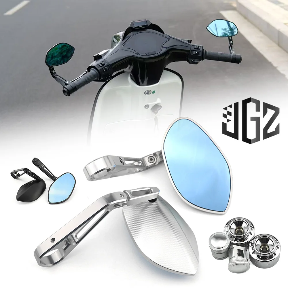 Мотоциклетное зеркало с ЧПУ на руле, расширенное зеркало для Vespa Sprint Primavera GTS 300 2013-2025 Мотоциклетное зеркало с ЧПУ на руле, расширенное зеркало для Vespa Sprint Primavera GTS 300 2013-2025