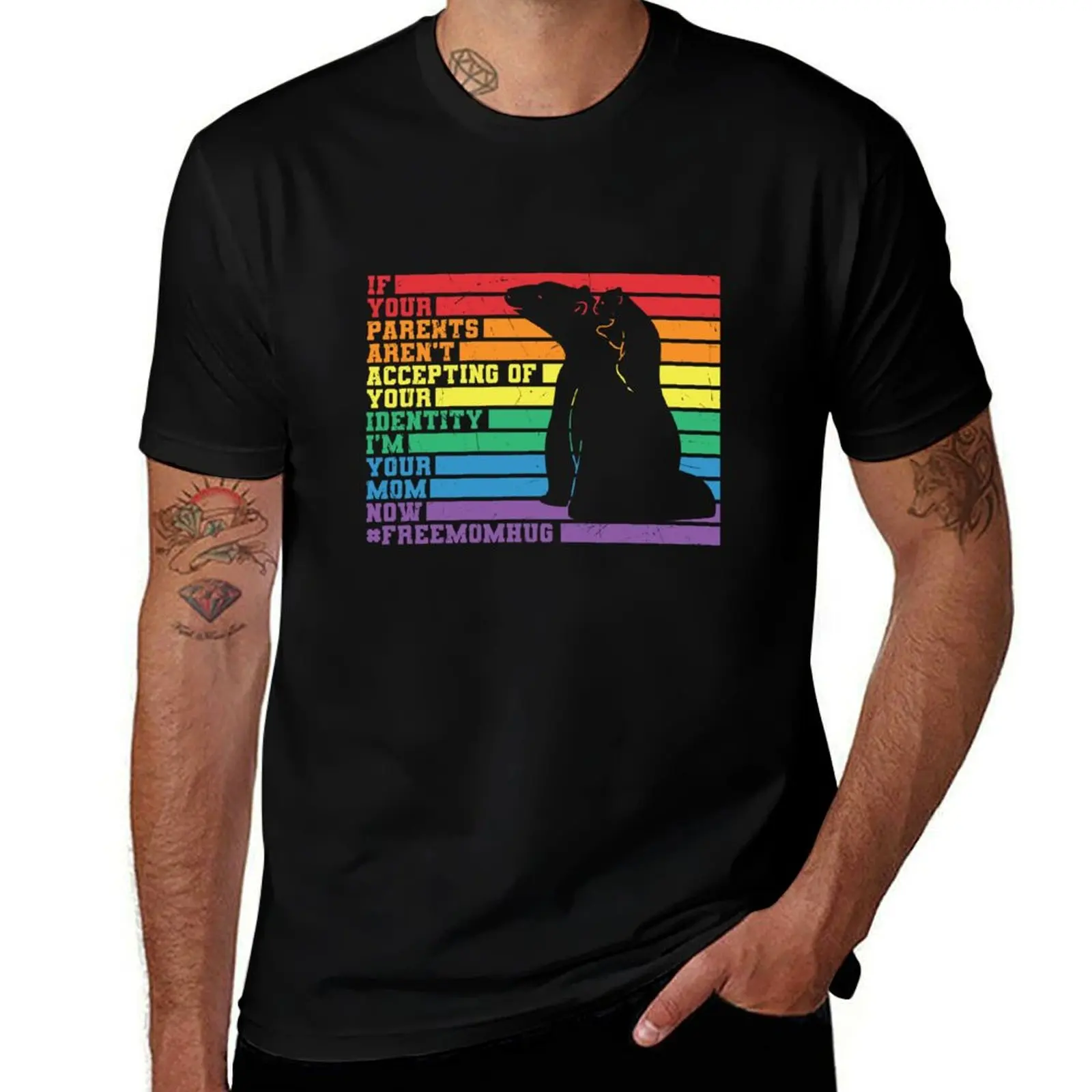 If Your Parents Aren't Accepting Of Your Identity - I'm Your Mom Now T-Shirt Utility Work Short Sleeve Top