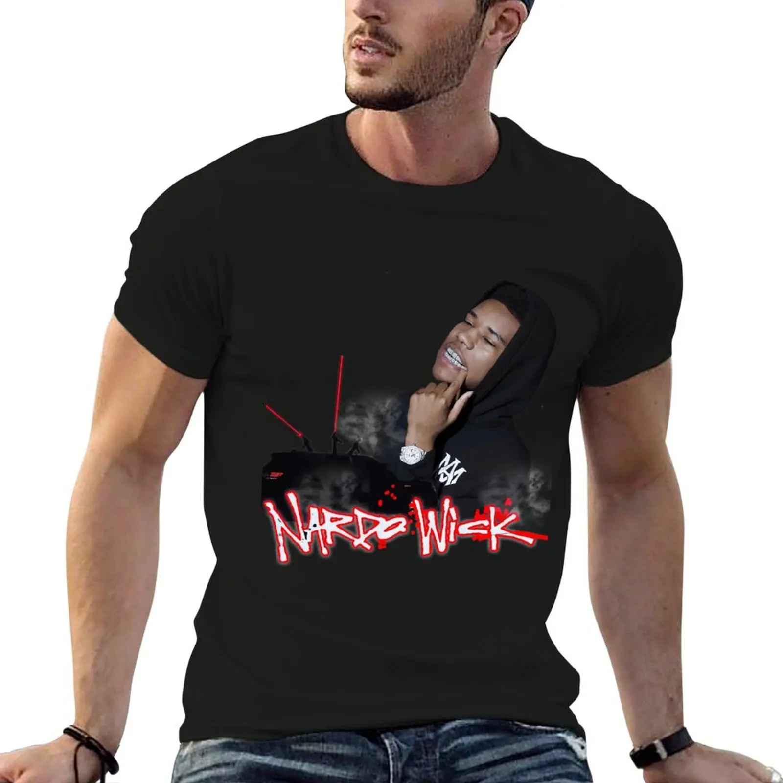 

NARDO WICK GRAPHIC TEE T-Shirt t shirt man casual anime tshirt T-Shirt