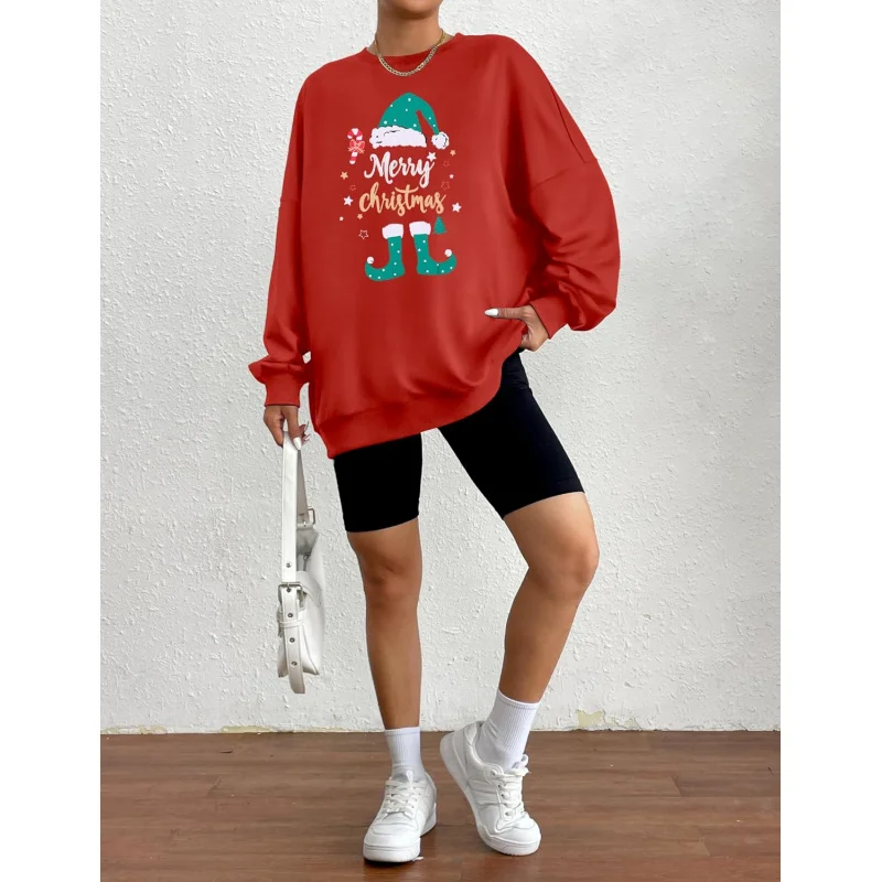 Christmas Sweatshirt for Women Crewneck Christmas Tree Long Sleeve Xmas Holiday Party Pullover Sweater