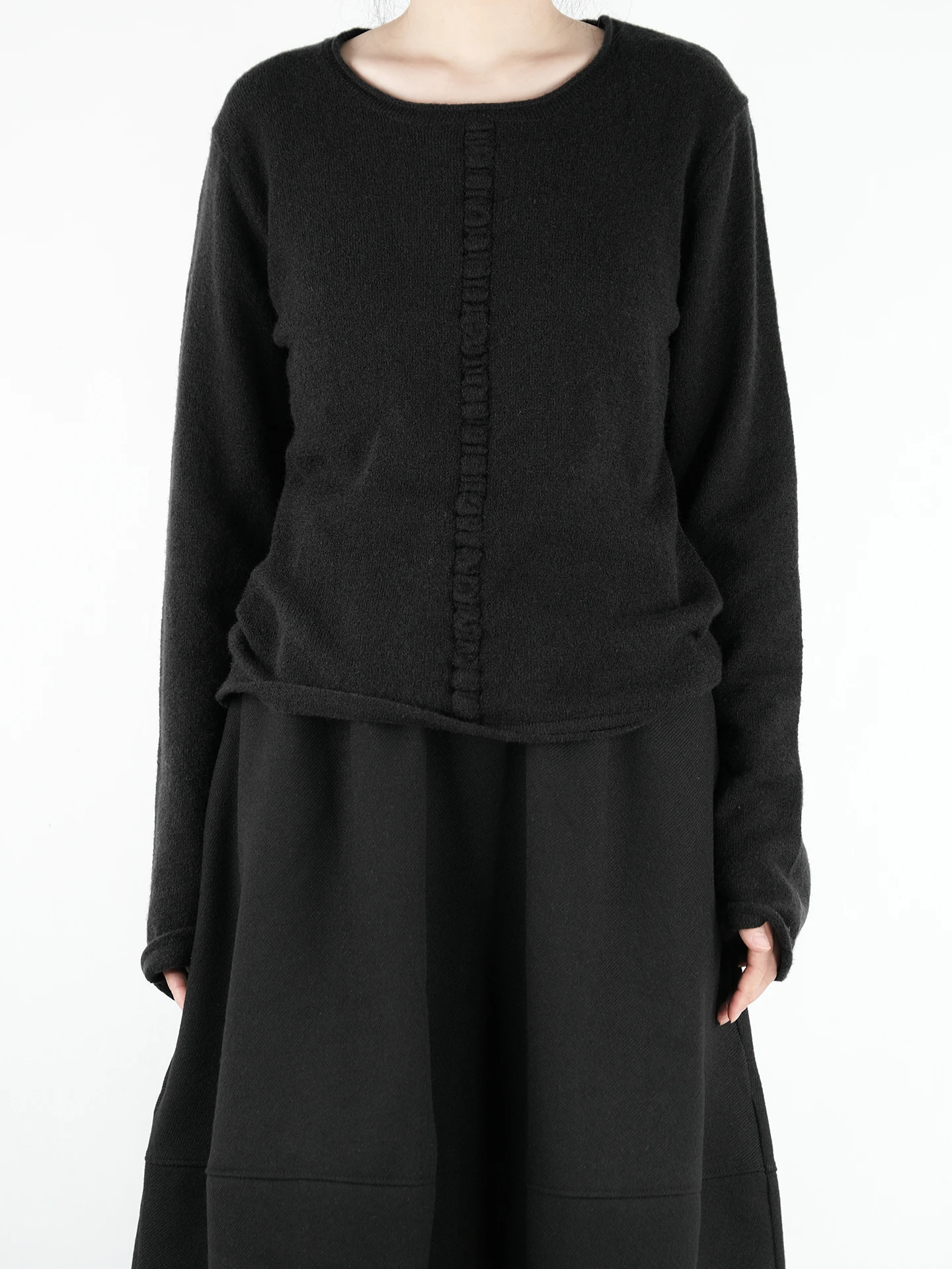 

Soft Cozy Dark Style Knitted Sweater Women's Inner Wear Simple Match All Autumn Winter Top Quality Material Long Sleeve round...