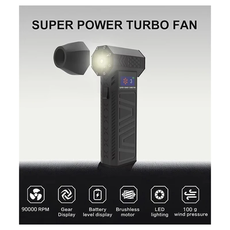 Retail New X3-M Turbo Jet Fan Powerful Air Blower Adjustable Wind Speed Blower Brushless Motor