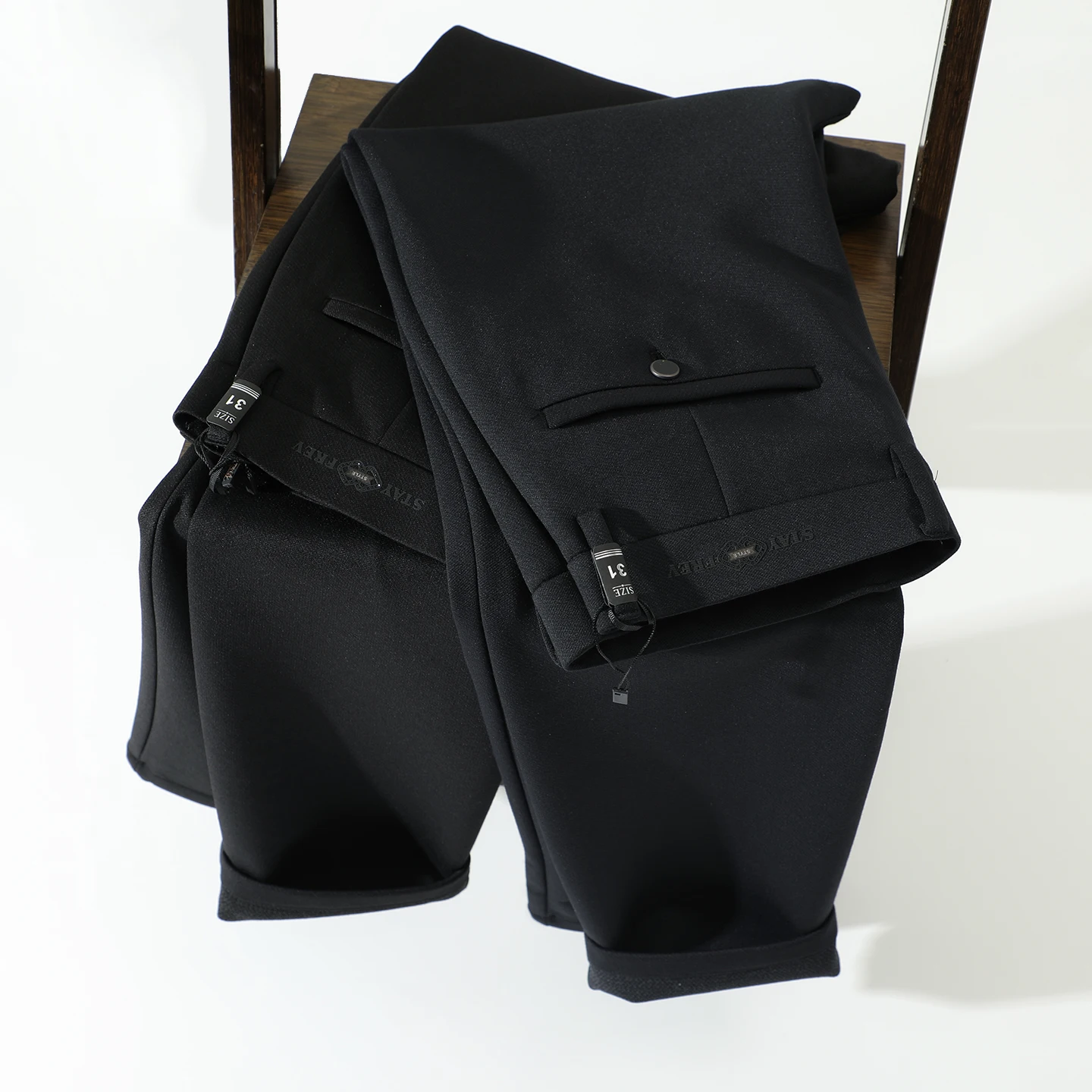 

Мужские повседневные прямые брюки Trade King, шелковые гладкие камуфляжные удобные деловые длинные брюки с драпировкой Quali