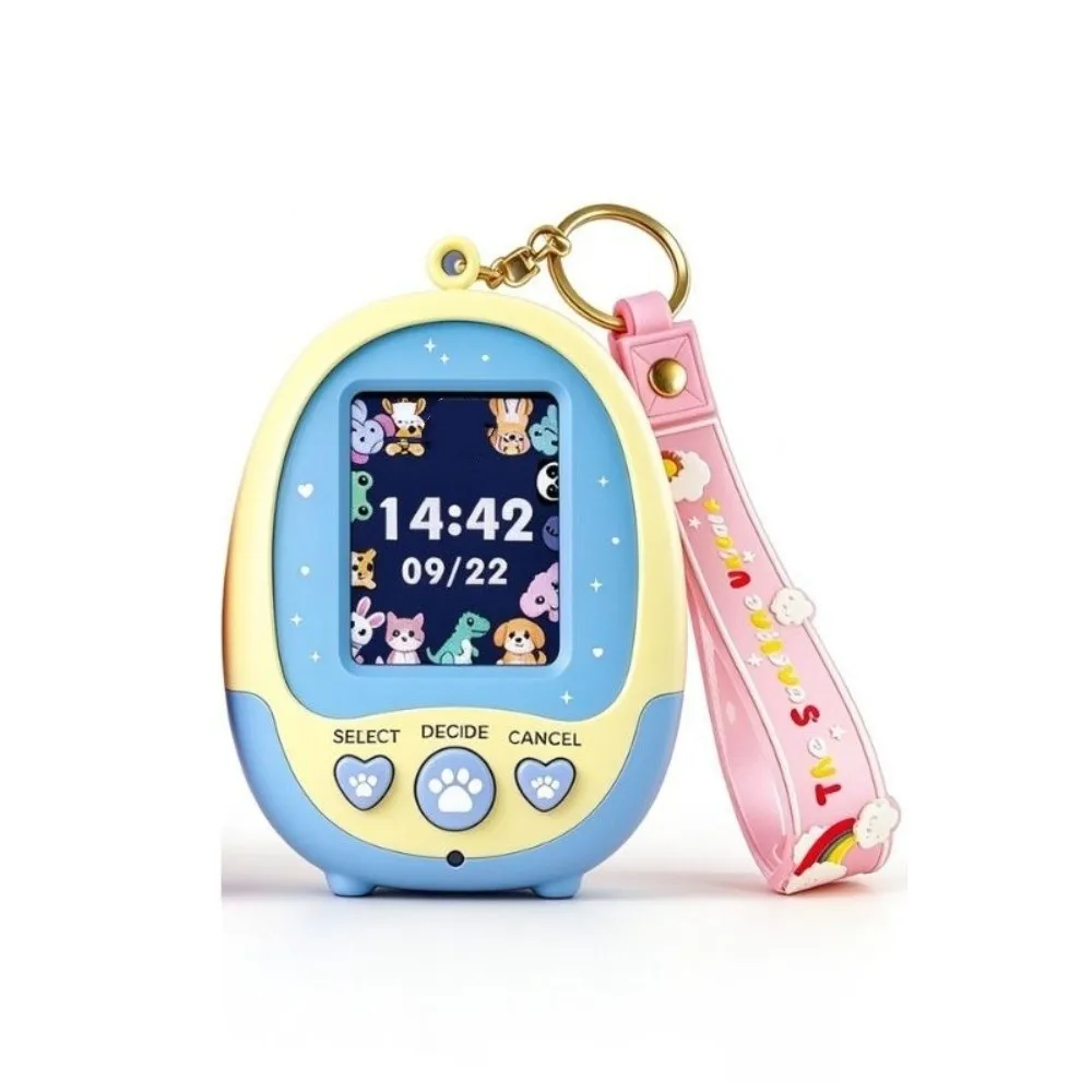 Color Screen Virtual Pet Keychain Portable Mini Electronic Pet Machine Educational LCD Screen Mini Electronic Pet Birthday Gift