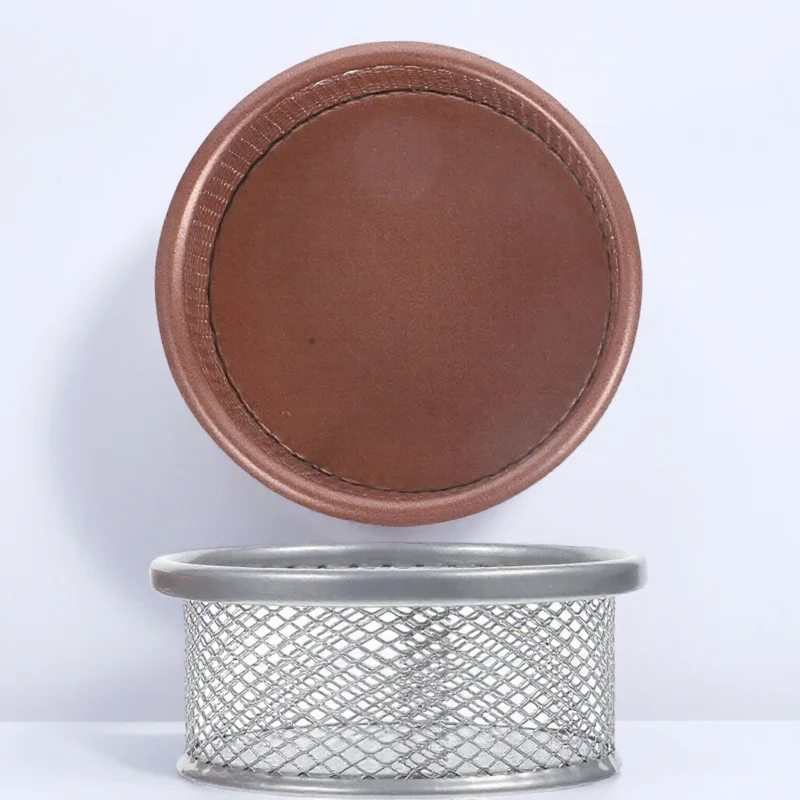 

2Pcs Metal Paperclip Holder Desk Organizer Mesh Storage Container for Office School Supplies Clips Pins USB Drives