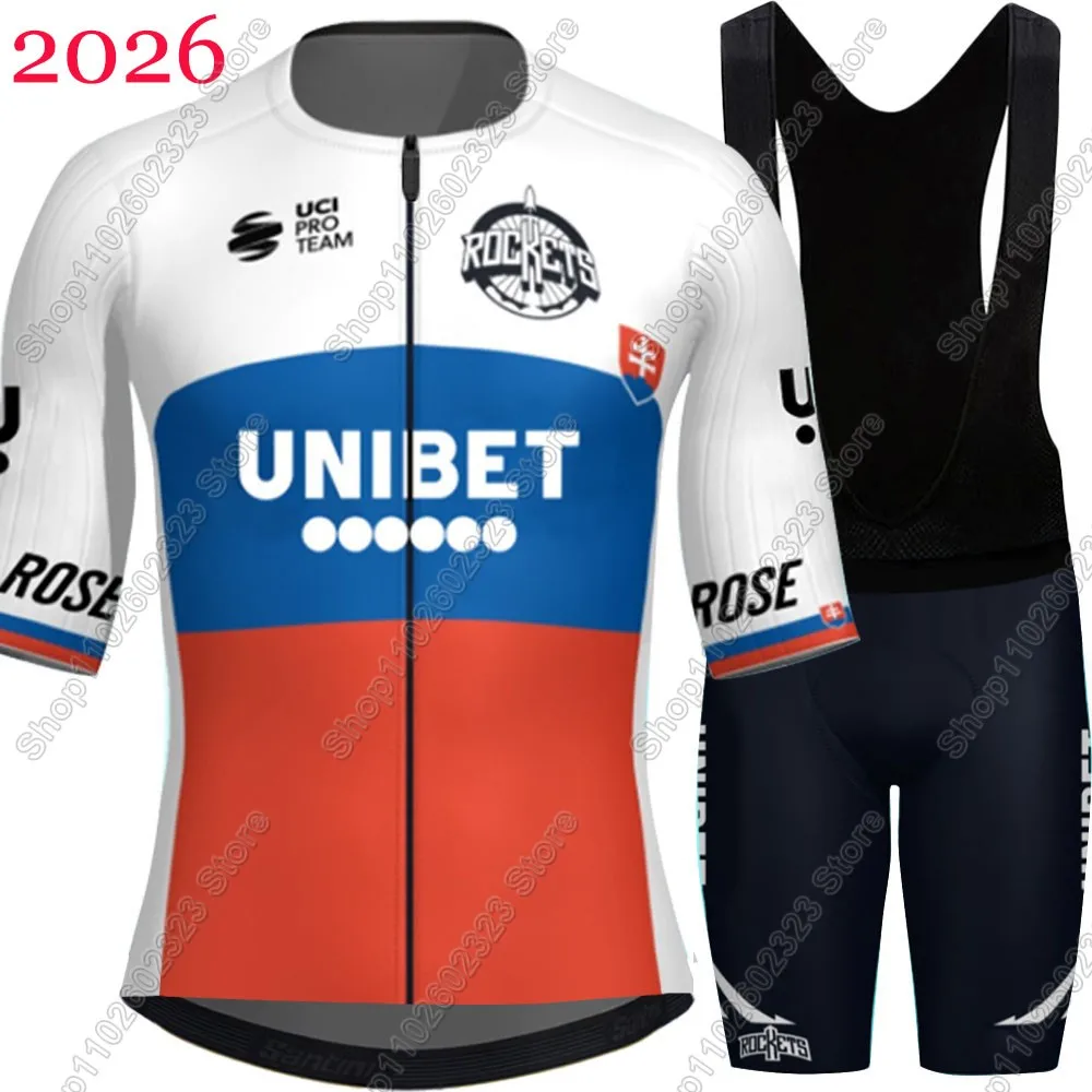 

Unibet Tietema Rockets 2026 Cycling Jersey Set Summer Bicycle Clothing Road Bike Shirts Suit Bicycle Bib Shorts MTB Ropa Maillot
