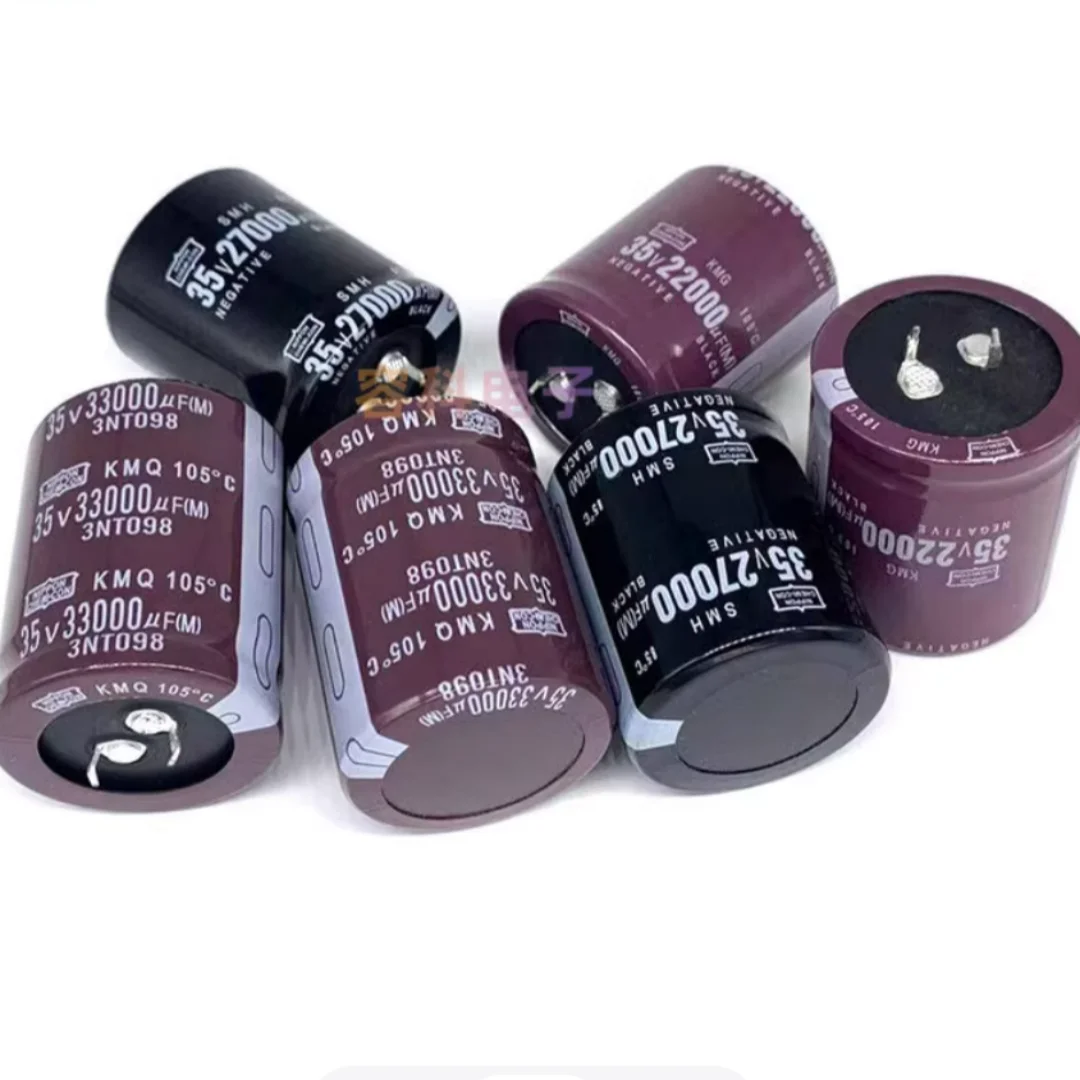 

1pcs Brand new Black King Kong 35v22000uf electrolytic capacitor, 35V27000uF, 35V33000UF, for power amplifier filtering
