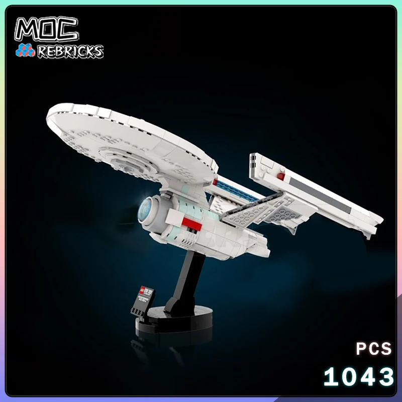 MOC Star Trek USS Thunderchild Enterprise NCC-1701 échelle Midi Voyager bloc de construction modèle originalité briques jouet cadeau de vacances