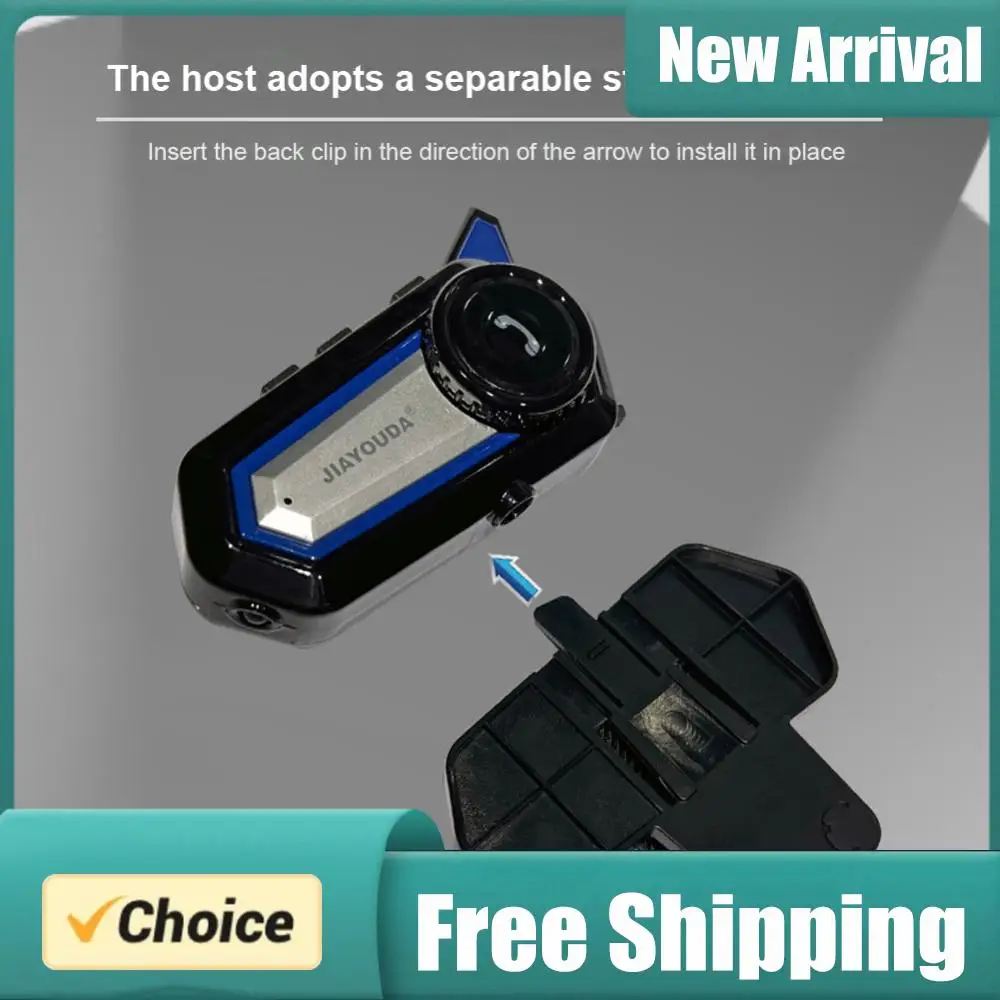 

Наушники для мотоциклетного шлема, Bluetooth-совместимые 5.0, с голосовым управлением, стерео, водонепроницаемые, с микрофоном