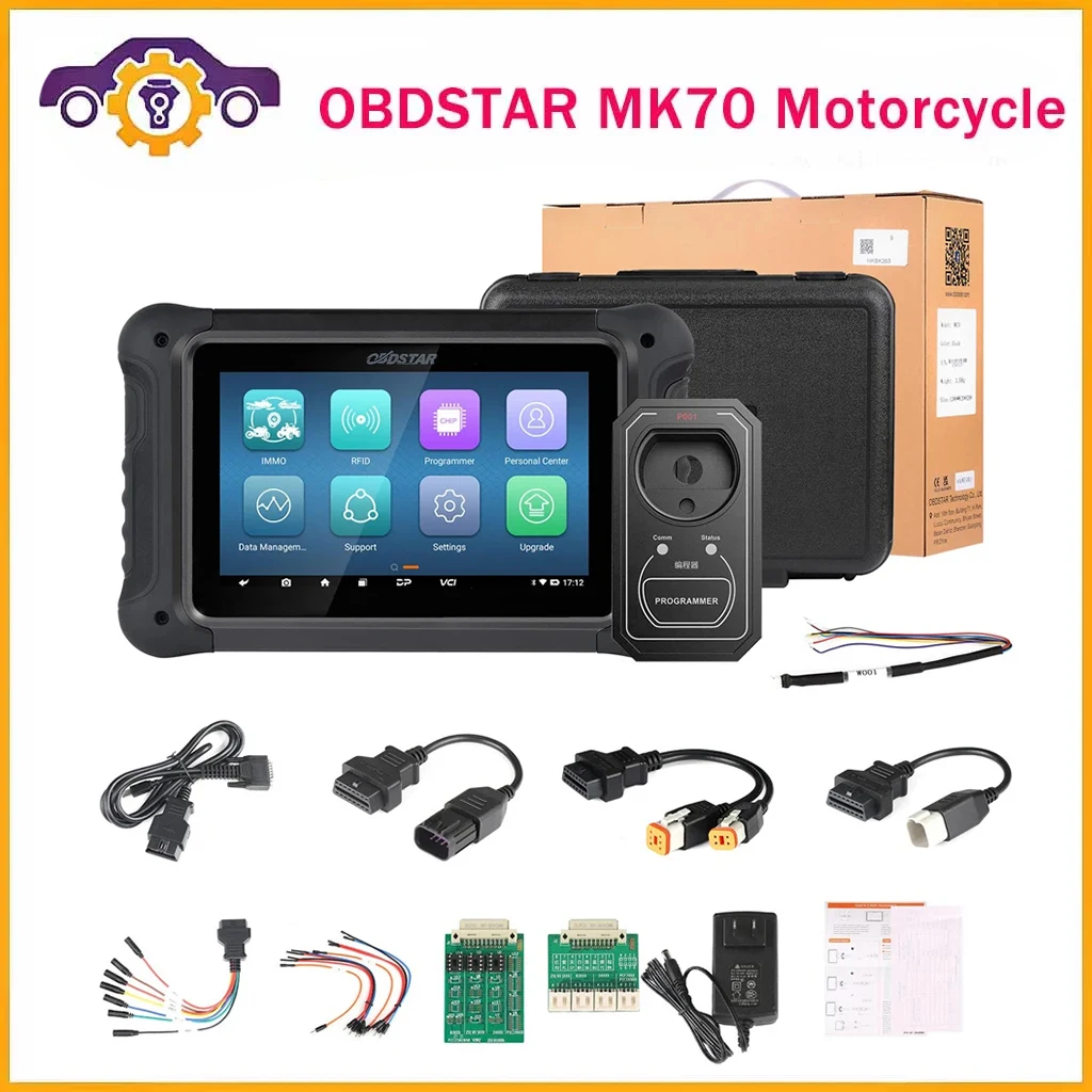 2024 OBDSTAR MK70 Motorcycle Immobilizer Programming Device Motorcycle Key Programming Make Key Read Pincode with Original Key