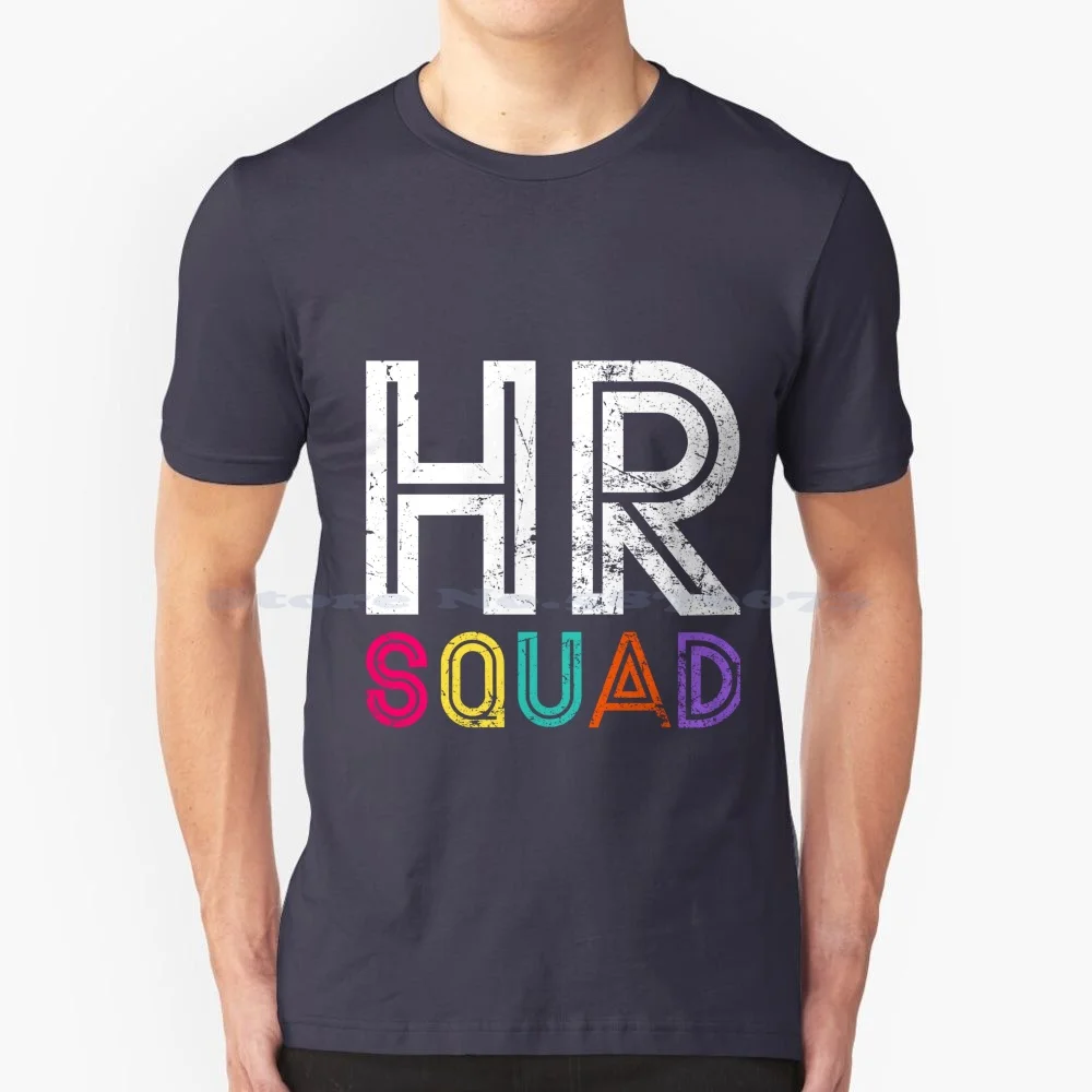 Funny Hr Squad Human Resources Team Vintage Style T Shirt 100% Cotton Tee Hr Manager Human Resources Manager Job Human