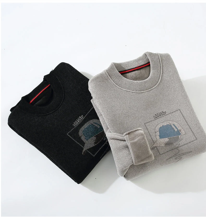 Men's Streetwear Casual Knit Sweater Pullover Sweat-shirt Spring Autumn Fashion Hombre Male Streetwear Men Clothing Solid Color