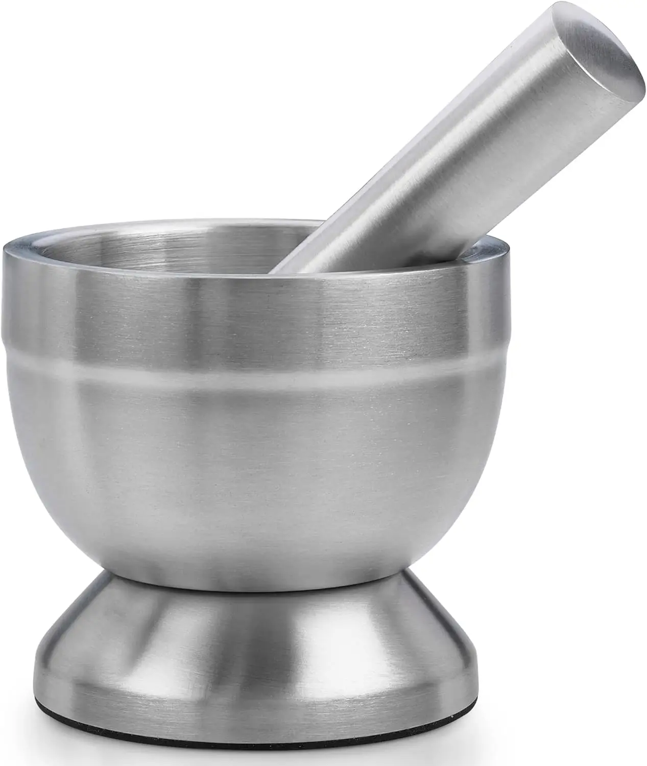 Pill Crusher - 304 Food Grade Stainless Steel Mortar and Pestle Medicine Grinder Set - Non-Slip Splitter to Easily Crush