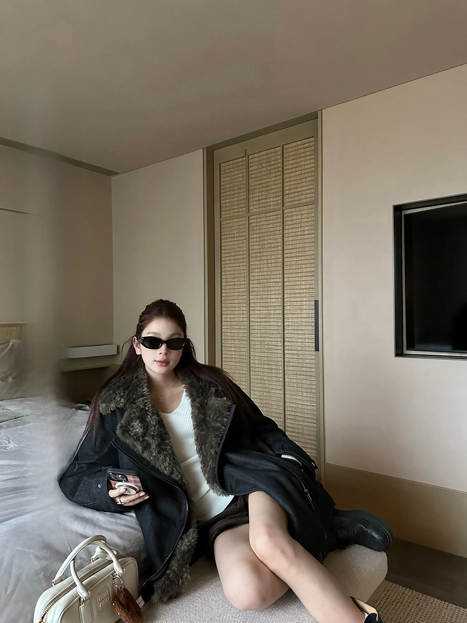 

Утепленная хлопковая пуховая куртка Goo Goo Eyes, черная джинсовая парка оверсайз, женская теплая длинная куртка на молнии