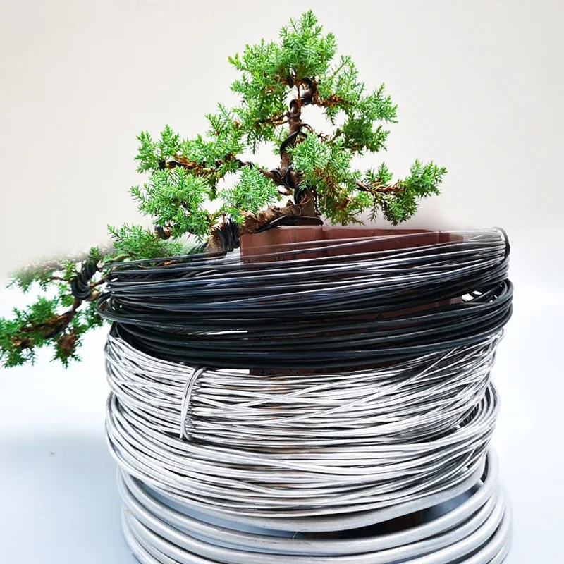 500g 1mm-8mm Bonsai Werkzeuge Metall Bonsai Draht Modellierung Aluminium Draht Obstgarten Und Garten Werkzeuge pflanzen Form Diy
