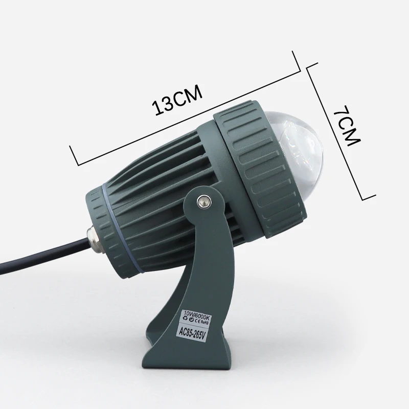 ไฟสปอตไลท์ลำแสงแคบสำหรับตกแต่งภูมิทัศน์สวนไฟ2ชิ้นไฟ LED อัตโนมัติภายนอก IP65กลางแจ้ง10W 3W สำหรับติดผนัง