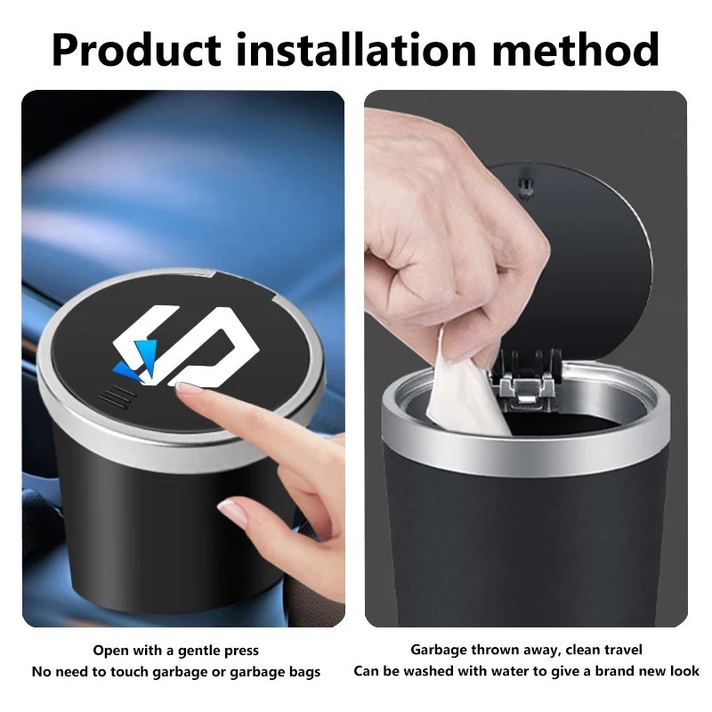 Car Trash Bin Garbage Can Rubbish Basket Bin Organizer Storage Holder Auto Accessories For Leapmotor T03 S01 C16 C11 C01 C10