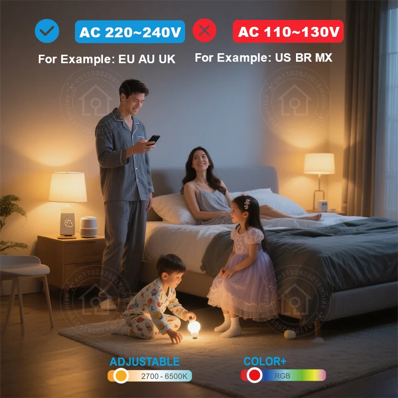 Led Bulb Candle Smart Lamp 5W E14 TUYA Bluetooth Dimmable RGB Light 220V APP Group Control Smart Life For Home Room Decoration