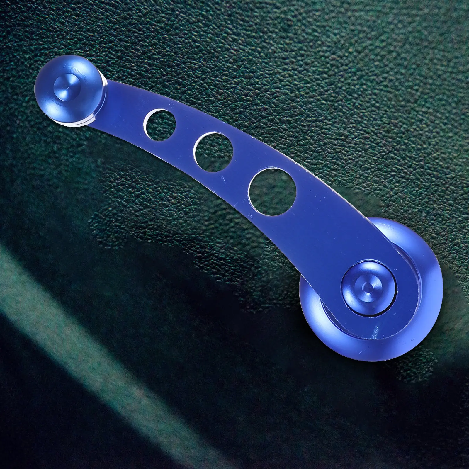 

1Set Blue Aluminum Car Window Crank Rocker Handle Universal Manual Door Winder with 3 Adapters Retainer Clip Mounting Kit Left