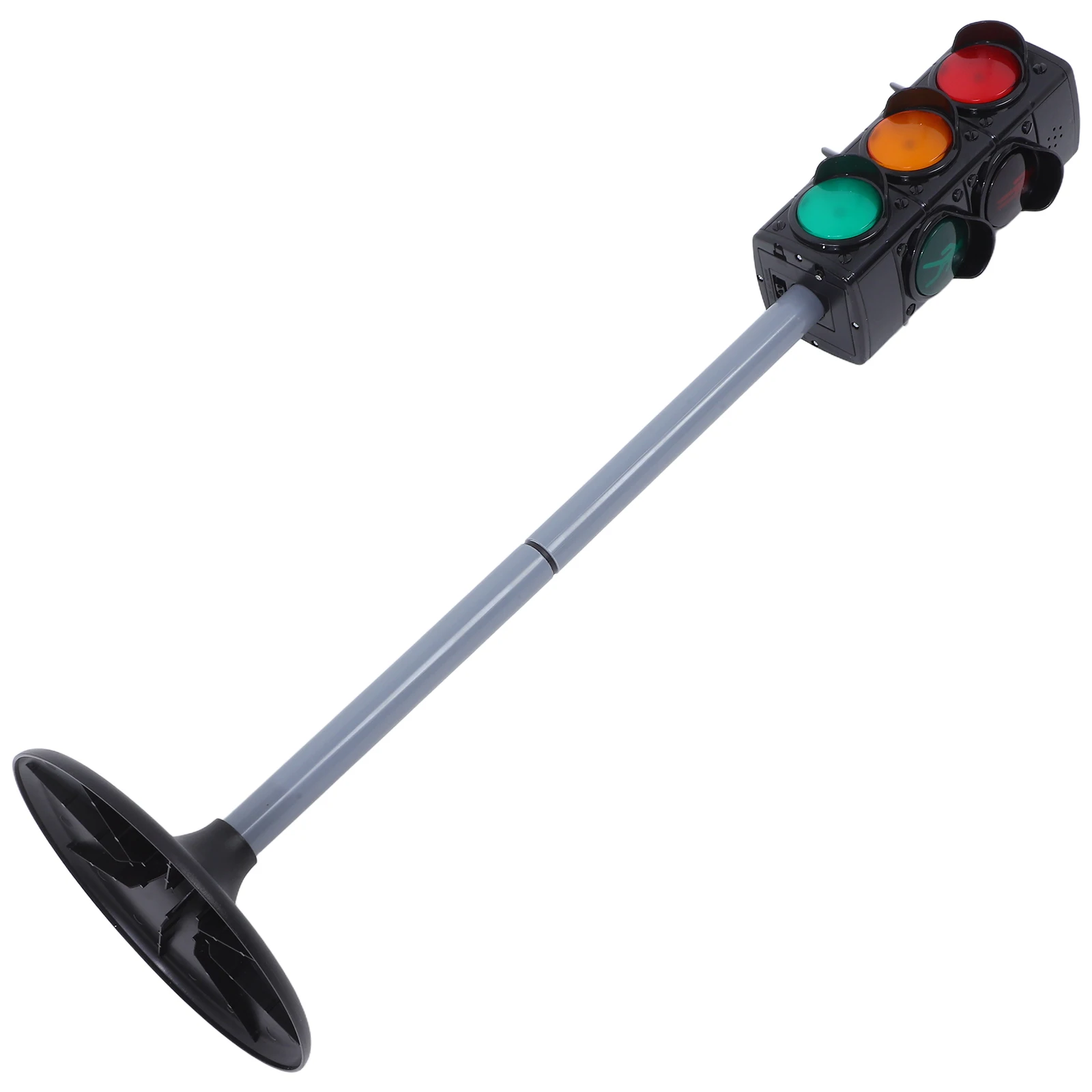

1Pcs Traffic Light Road Safety Education Playing Set Black Vivid Appearance Bright Colors Premium Material Traffic Light Toy