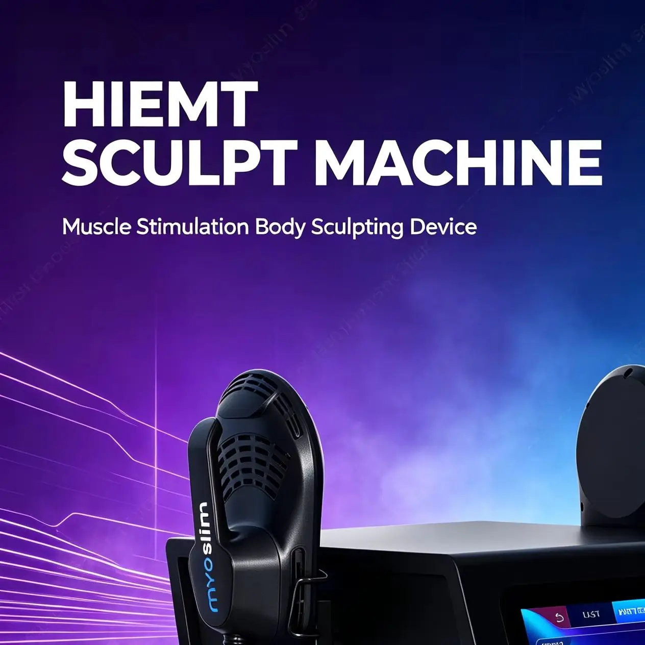 Dual Handpieces MYOslim HI‑EMT Beauty Machine Muscle Gain Fat Loss Buttock Lifting Non Surgical Body Contouring Salon Equipment