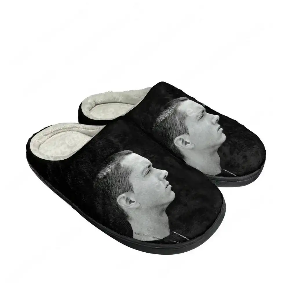 Hot Cool Eminem Fashion Cotton Custom Slippers Mens Womens Teenager Plush Casual Keep Warm Shoes Thermal Comfortable Slipper