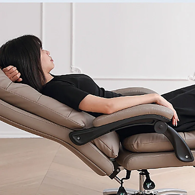 

Leather Study Office Chairs Massage Computer Comfy Comfort Office Chairs Floor Leather Chaise De Bureau Furniture Sets Wrx