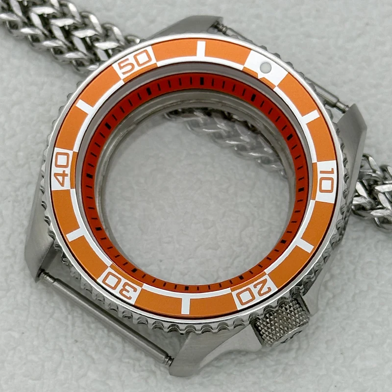 

42mm 007 Case Sapphire Crystal See Through Case Back NH35 Case Fit NH35 NH36 NH38 4R 7S Movement 28.5mm Dial SKX Watch Case