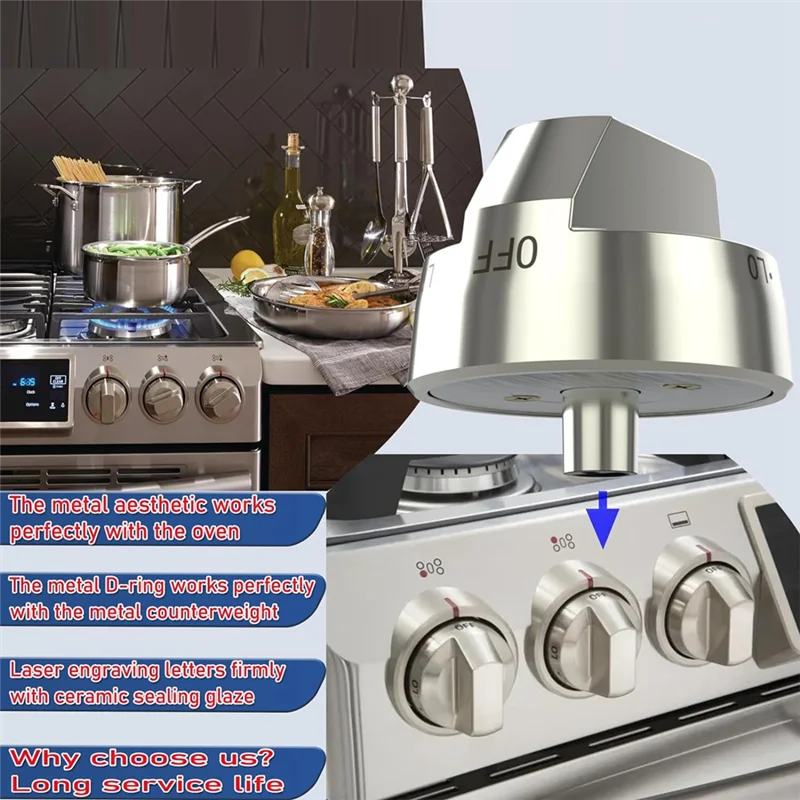 

ABKR-DG94-00945A Kitchenaidgas Stove Control Knobs Dial Replacements, AP5957989 4011502 PS10067150 EAP10067150