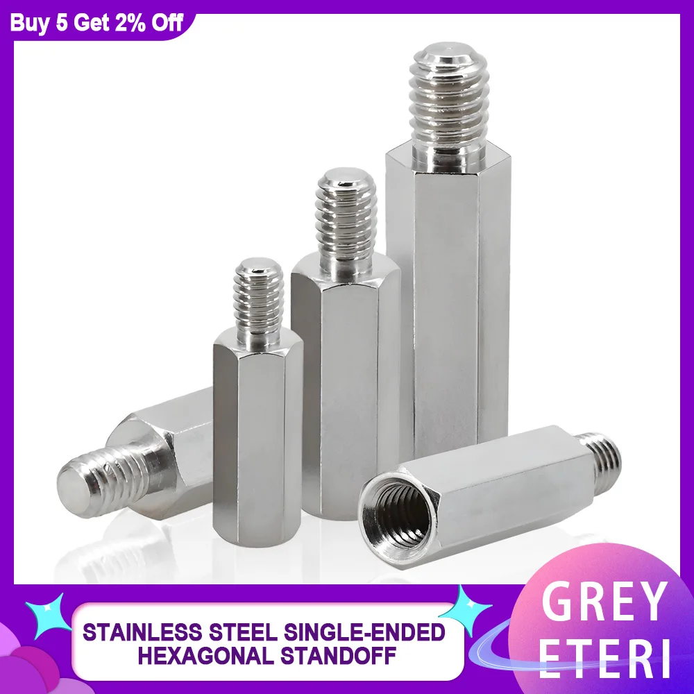 M6 M8 M10 Maschio a Femmina Esagonale Standoff PCB Scheda Madre Rack Stud Mount Spacer Colonna Viti in Acciaio Inossidabile 304 Bulloni Standoff