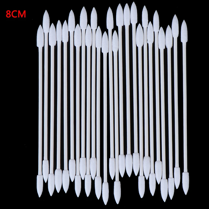 50 szt. Wielofunkcyjne waciki do czyszczenia, cienki otwór słuchawki waciki do czyszczenia nadają się do małych pomieszczeń precyzyjnych komponentów