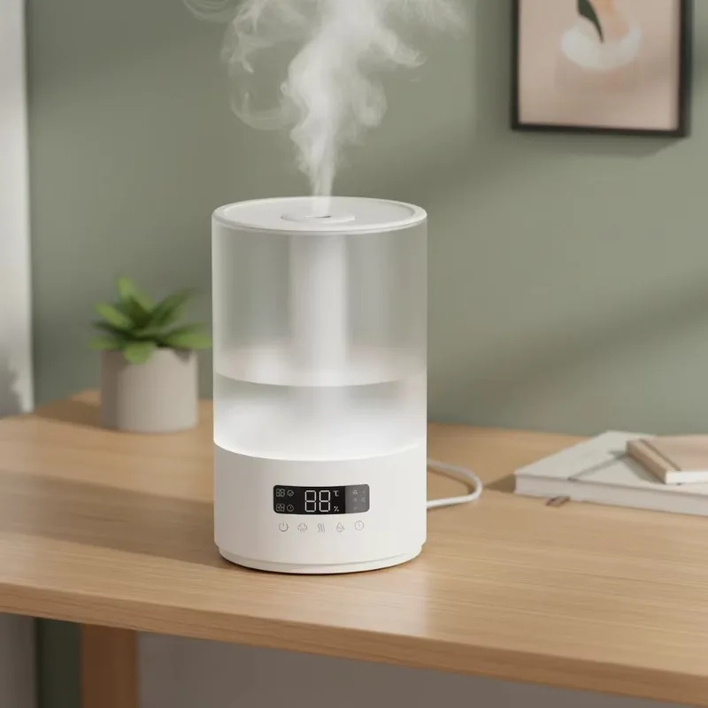 

Smart Cold Mist Household Ultrasonic Humidifier with Aromatherapy Function Remote Control 7-color Color-changing LED Night Light