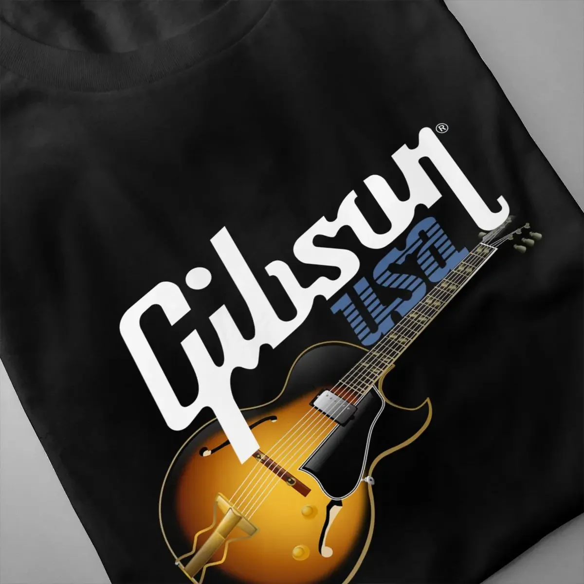 Gibson Usa Electric Rock Guitar Shirt T-shirt Cute Unisex Hip Hop Best Seller Tee