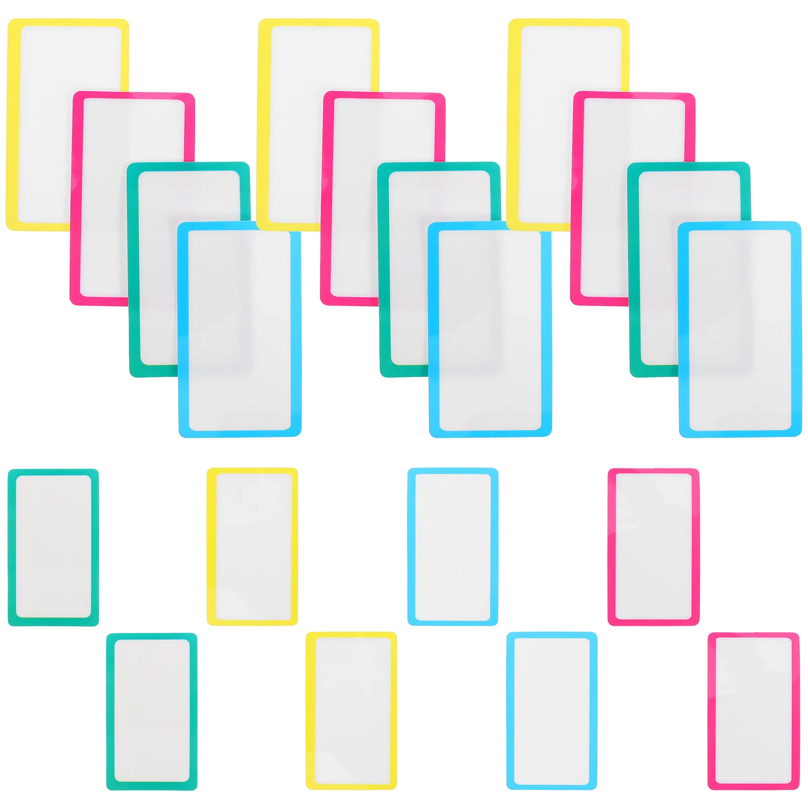 

20Pcs Dry Erase Labels Removable Sticky Name Tags Reusable Stickers for Office Pantry Storage Bin Food Containers