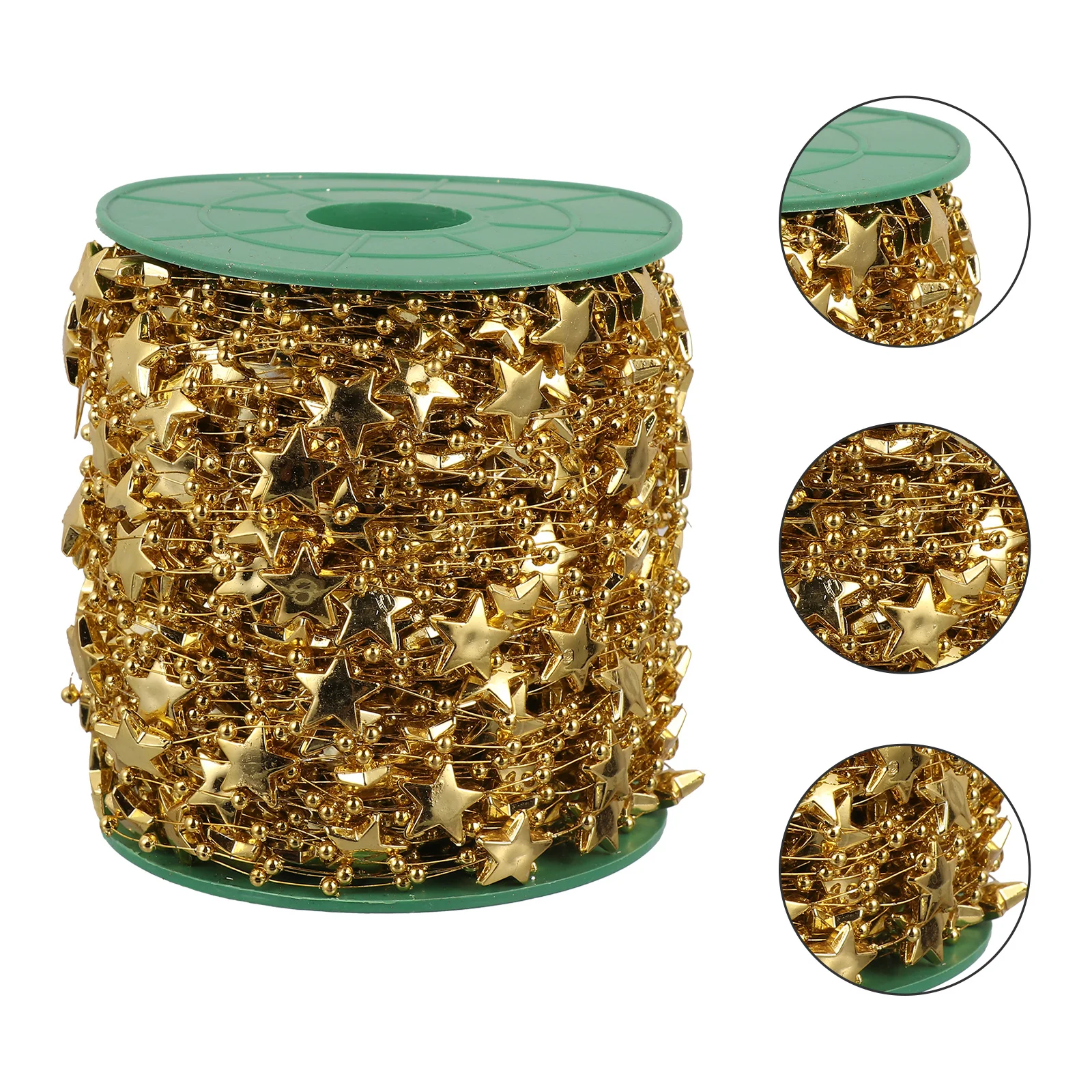 

Pentagram Bead Chain Ribbon Durable Gift Wrapping Party Decor Bright Color Festive Elegance Wedding Valentine Day Birthday