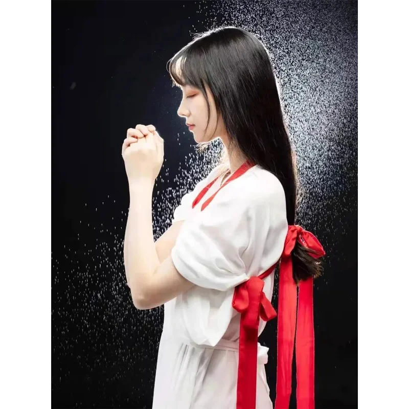 SN553m رباط شعر طويل للغاية Hanfu النمط القديم حزام تنورة القوس الشريط الربط الذراع الأشرطة الغمامة كيمونو أغطية الرأس $5Q @ 1