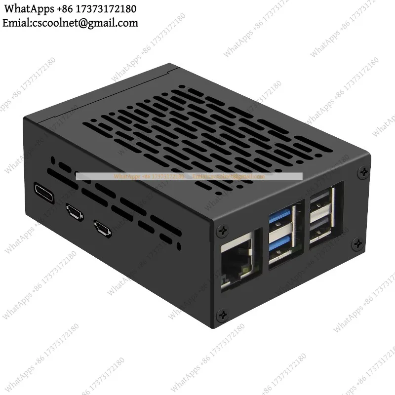 k06 Metal Case for Raspberry Pi 5 P580 Series PCIe M.2 NVMe SSD Shield Active Cooler