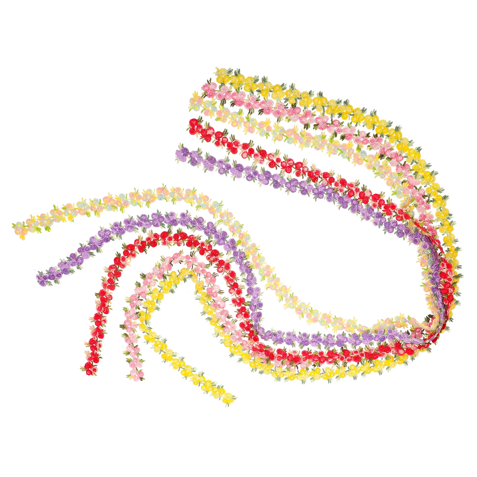 

5 Colors made Flower Headdress Accessories 5 Yards H crafted Sewing Lace Trim Appliques Sewing Ribbon Crochet Ribbon Wedding