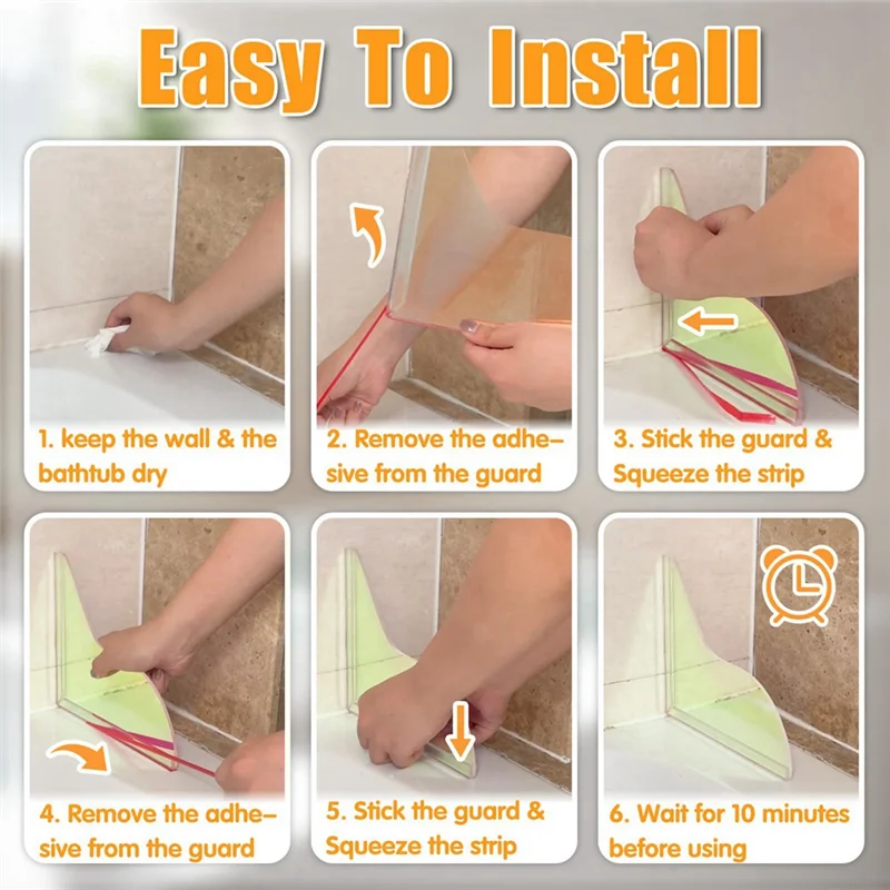 

AA81-Защита от брызг воды для душа, брызговик для ванны, брызговик для ванны, цветной блеск