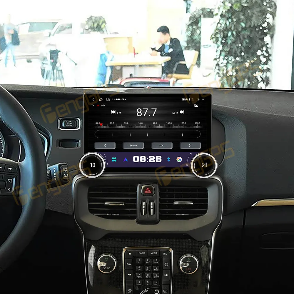 Accesorios para coche, Radio para Volvo V40 2013-2019, Android Auto, navegación GPS, receptor estéreo multimedia, unidad principal, mapas sin conexión