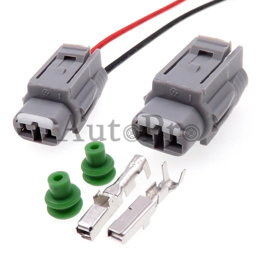 

1 Set 2 Hole AC Assembly Car Wiring Terminal Waterproof Socket Auto Sealed Plug Automobile Accessories