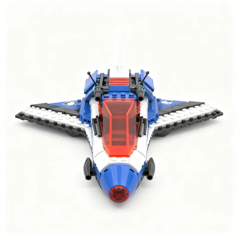 273pcs MOC Ice Planet Shuttle Compatible Space Model Building Blocks Architecture Toy Christmas Gifts Assemble DIY Creative Idea