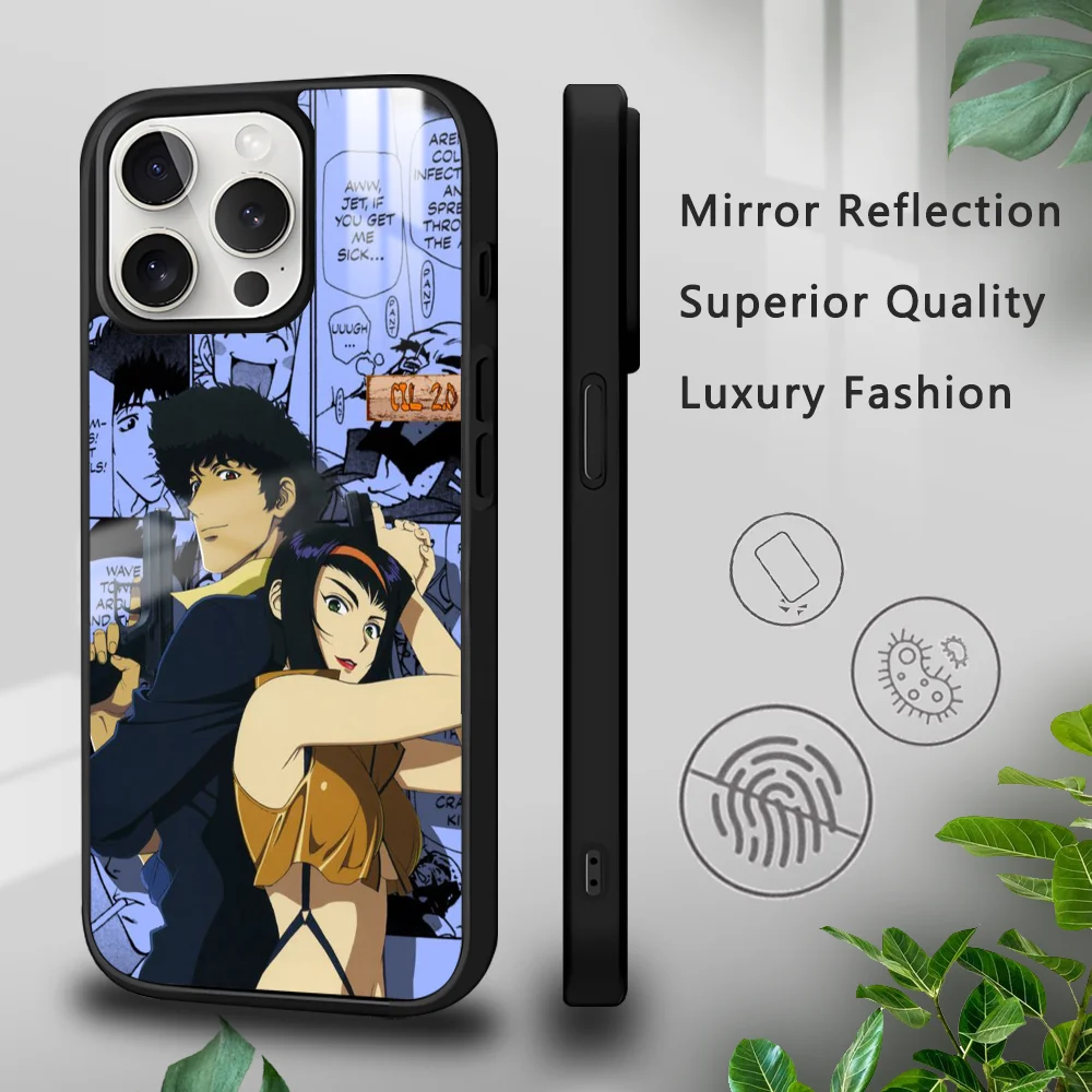 C-Cowboy B-Bebop Anime Phone Case For iPhone 16 15 14 13 12 11 Pro Xs Max Mini Plus Celulares Hard Funda