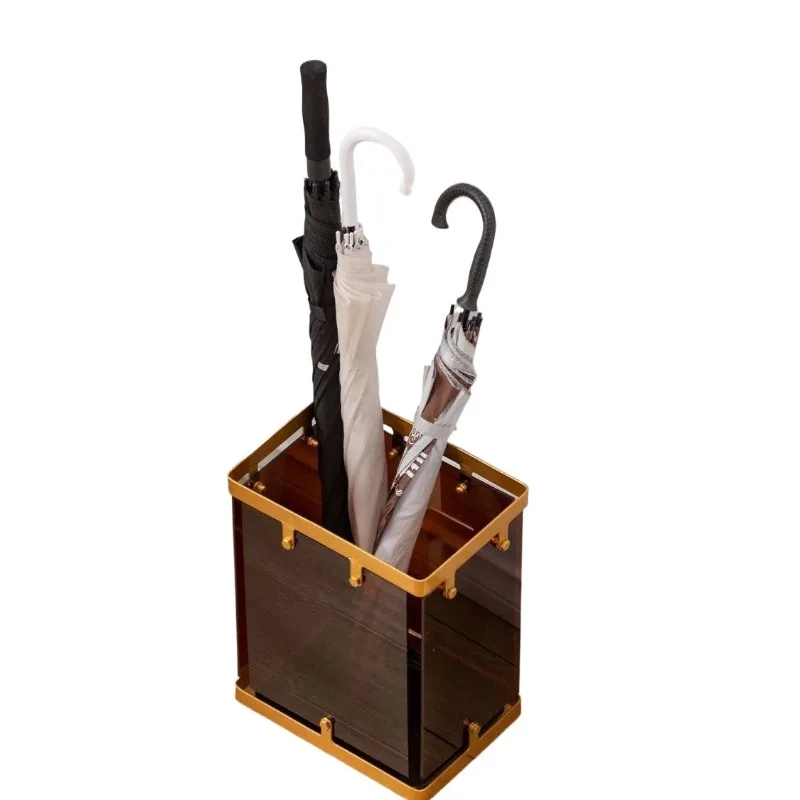 Acrylic umbrella storage rack Floor umbrella bucket