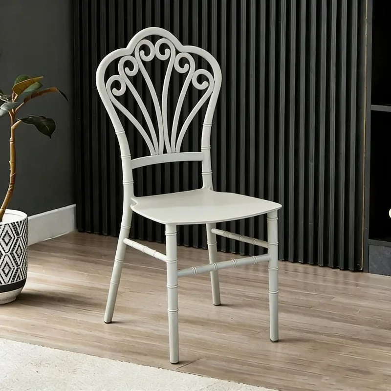 White European-style carved bamboo joint chairs: wedding banquet hotel chairs