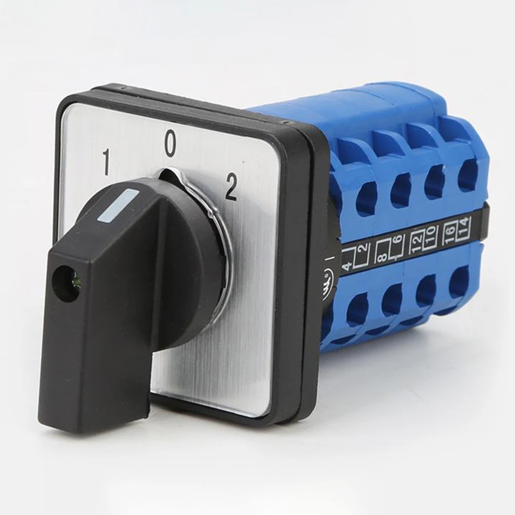 

1 шт., 660 В, 20 А, кулачковый переключатель, 3 положения, 4 полюса, 16 клемм, сверхмощный поворотный переключатель для машин с ЧПУ, тестер главного переключателя