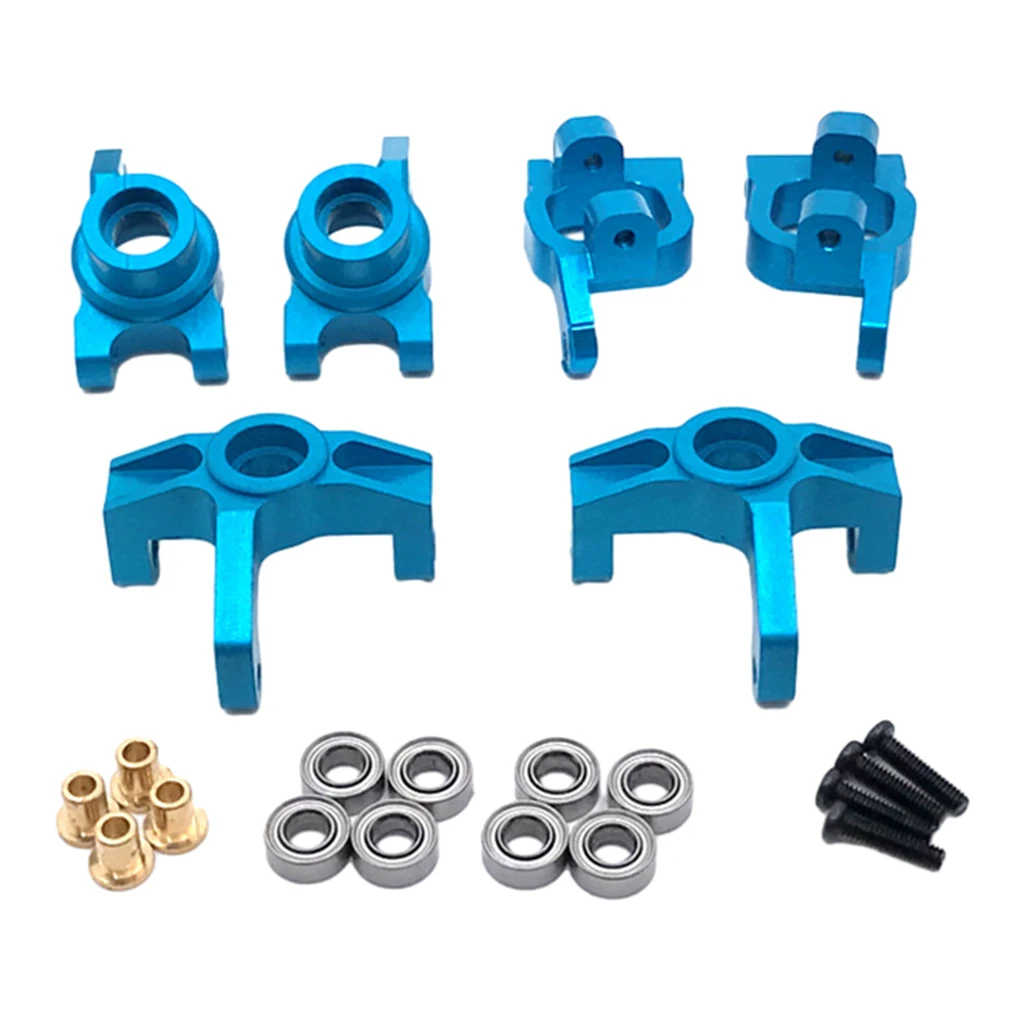 RCGOFOLLOW Wltoys 144001 144002 144010 124017 124019 Metal Upgrades Parts Modification Kits Swing Arm Shock Absorber RC Car Set